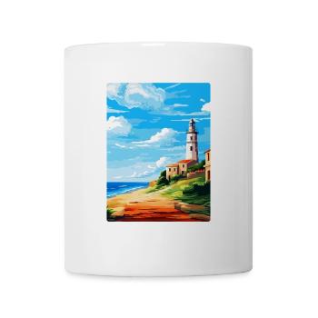 Faro Portugal Affiche de voyage vintage WPA Souvenir - Mug blanc - blanc - Devant