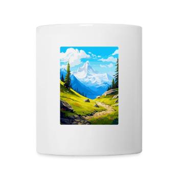 Gran Paradiso Italy Vintage Travel Poster Souvenir - Mug - white - Front