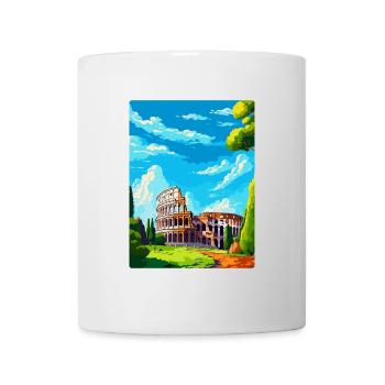 Rom Italien Vintage Reiseplakat Souvenir Souvenir - Tasse - Weiß - Vorne