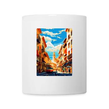 Pamplona Spanien Vintage Reiseplakat Souvenir WPA - Tasse - Weiß - Vorne