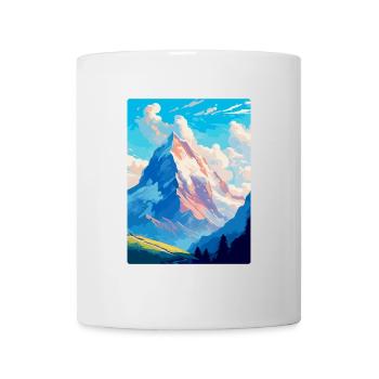 Eiger Suisse Affiche de voyage vintage souvenir - Mug blanc - blanc - Devant