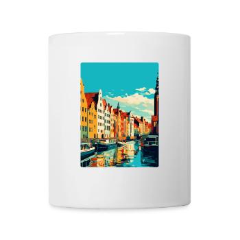 Danzig Polen Vintage Reiseposter WPA Souvenir - Tasse - Weiß - Vorne