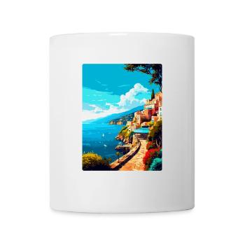 Sorrente Italie Affiche de voyage vintage Souvenir WPA - Mug blanc - blanc - Devant
