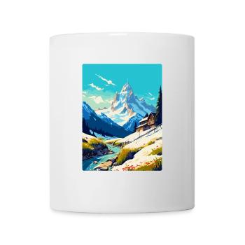 Chamonix France Vintage Travel Poster Souvenir WPA - Mug - white - Front