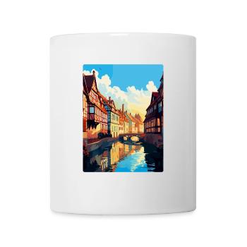 Colmar France Affiche de voyage vintage WPA Souvenir - Mug blanc - blanc - Devant