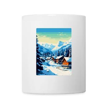 Gstaad Switzerland Vintage Travel Poster Souvenir - Mug - white - Front