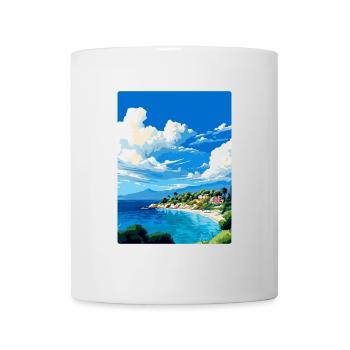 Brac Insel Kroatien Vintage Reiseplakat Souvenir - Tasse - Weiß - Vorne