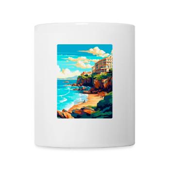 Biarritz Frankreich Vintage Reiseplakat Souvenir WPA - Tasse - Weiß - Vorne