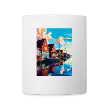 Volendam Netherlands Vintage Travel Poster WPA Art - Mug - white - Front