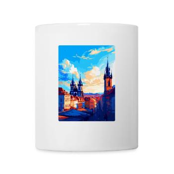 Prague Czech Republic Vintage Travel Poster WPA - Mug - white - Front