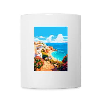 Albufeira Portugal Vintage Travel Poster Souvenir - Mug - white - Front