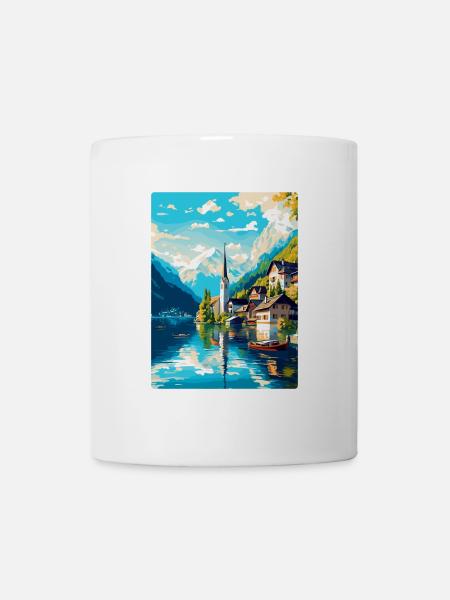 Salzkammergut Österreich Vintage Reiseposter WPA - Tasse - Weiß