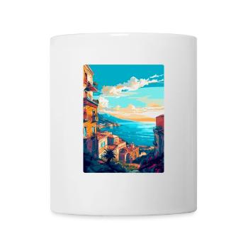 Naples Italy Vintage Travel Poster WPA Souvenir - Mug - white - Front