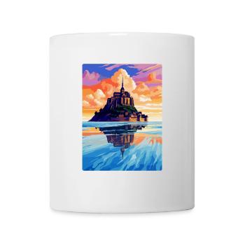 Mont Saint Michel France Vintage Travel Poster WPA - Mug - white - Front
