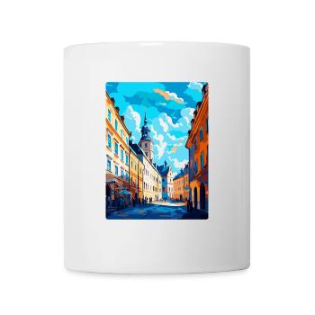 Lublin Pologne Affiche de voyage vintage WPA Souvenir - Mug blanc - blanc - Devant