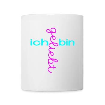 CHRISTLICHER GLAUBE ICH BIN GELIEBT - Tasse - Weiß - Vorne