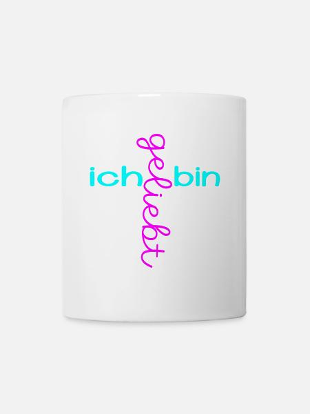CHRISTLICHER GLAUBE ICH BIN GELIEBT - Tasse - Weiß