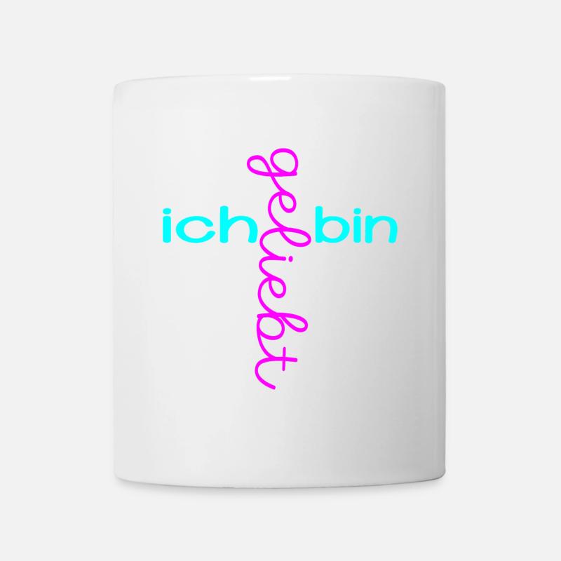 CHRISTLICHER GLAUBE ICH BIN GELIEBT - Tasse - Weiß