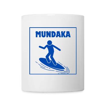 Mundaka Surfing Icon T-Shirt Design - Mug blanc - blanc - Devant