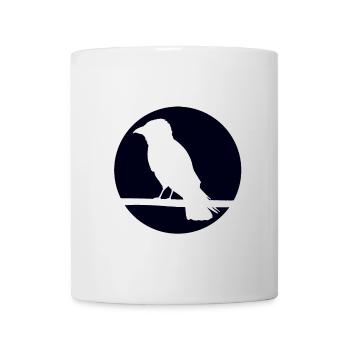 Crow on a branch - Mug - white - Front