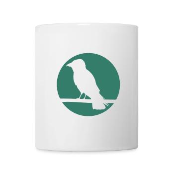 Crow on a branch - Mug - white - Front