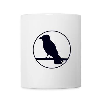 Crow on a branch - Mug - white - Front