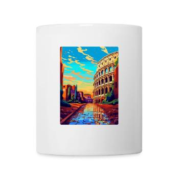 Rom Italien Vintage Reiseplakat Souvenir Souvenir - Tasse - Weiß - Vorne