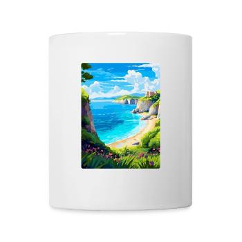 Zakynthos Grèce Affiche de voyage vintage souvenir - Mug blanc - blanc - Devant