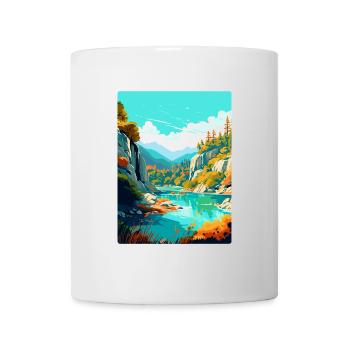 Peneda Geres Nationalpark Portugal Reiseplakat - Tasse - Weiß - Vorne