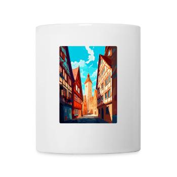 Hildesheim Allemagne Poster de voyage vintage souvenir - Mug blanc - blanc - Devant