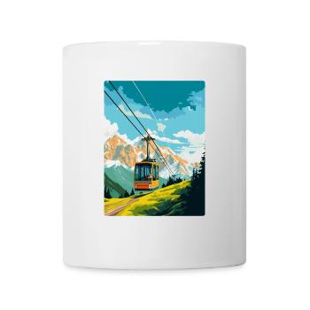 Penkenbahn Autriche Affiche de voyage vintage souvenir - Mug blanc - blanc - Devant