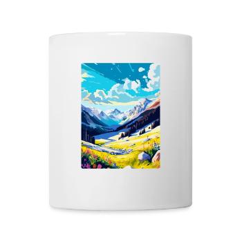 Obertauern Österreich Vintage Reiseplakat Souvenir - Tasse - Weiß - Vorne