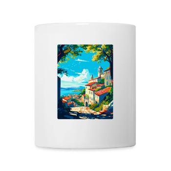 Viana Italy Vintage Travel Poster WPA Art Souvenir - Mug - white - Front