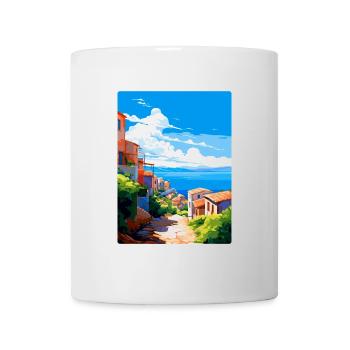 Tarifa Spanien Vintage Reiseplakat WPA Souvenir - Tasse - Weiß - Vorne
