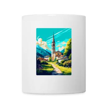 Hallein Autriche Affiche de voyage vintage souvenir WPA - Mug blanc - blanc - Devant