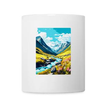Hohe Tauern Österreich Vintage Reiseplakat Souvenir - Tasse - Weiß - Vorne