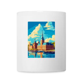 Helsingborg Schweden Vintage Reiseplakat Souvenir - Tasse - Weiß - Vorne