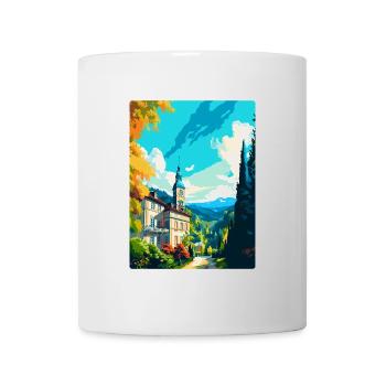 Baden Baden Allemagne Affiche de voyage vintage souvenir - Mug blanc - blanc - Devant