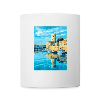 La Rochelle France Vintage Travel Poster Souvenir - Mug - white - Front