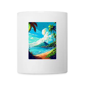 Martinique Caribbean Vintage Travel Poster WPA Art - Mug - white - Front