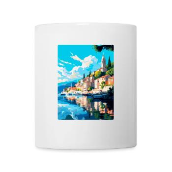 Skradin Kroatien Vintage Reiseplakat Souvenir WPA - Tasse - Weiß - Vorne