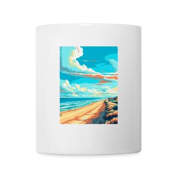 Zandvoort Pays-Bas Affiche de voyage vintage WPA - Mug blanc - blanc - Devant