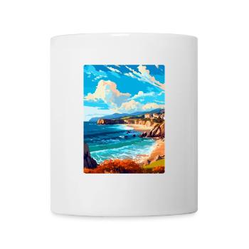 Cantabrie Espagne Affiche de voyage vintage Souvenir WPA - Mug blanc - blanc - Devant