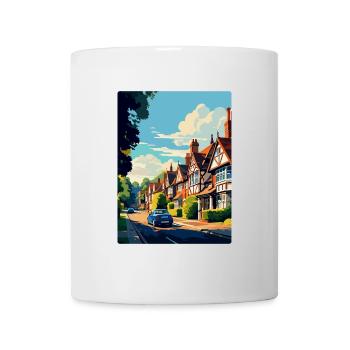 Lindfield Angleterre Royaume-Uni Affiche de voyage vintage WPA Art - Mug blanc - blanc - Devant