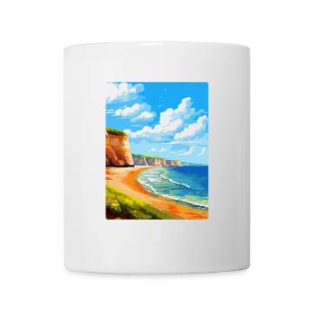 Torquay Cliffs England Uk Vintage Reiseposter - Tasse - Weiß - Vorne