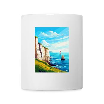 Beachy Head Sussex Vintage Voyage Poster Souvenir - Mug blanc - blanc - Devant