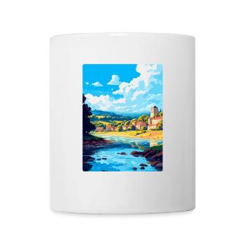 Dordogne France Affiche de voyage vintage Souvenir WPA - Mug blanc - blanc - Devant