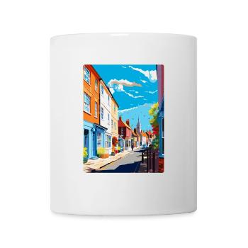 Faversham Angleterre Royaume-Uni Affiche de voyage vintage WPA Art - Mug blanc - blanc - Devant