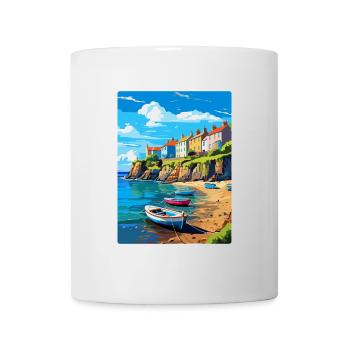 New Quay Wales Uk Vintage Travel Poster Souvenir - Mug - white - Front