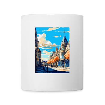 Harrogate Angleterre Royaume-Uni Affiche de voyage vintage WPA Art - Mug blanc - blanc - Devant